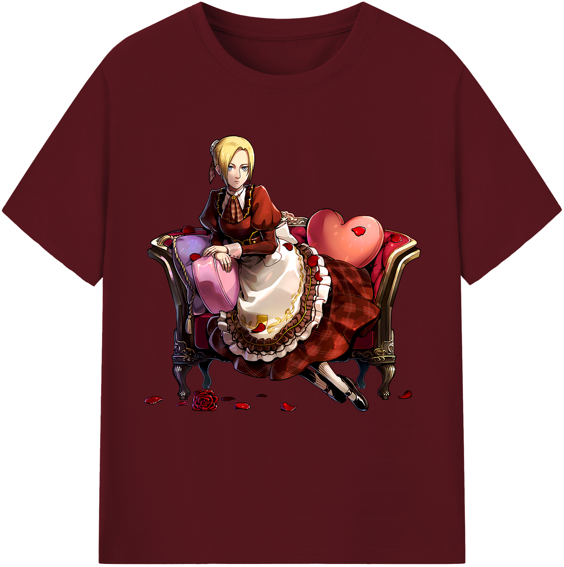 （画像用） 進撃の巨人 アニ・レオンハート Attack on Titan Annie Leonhart 綿100％半袖Tシャツ（フロントプリント）